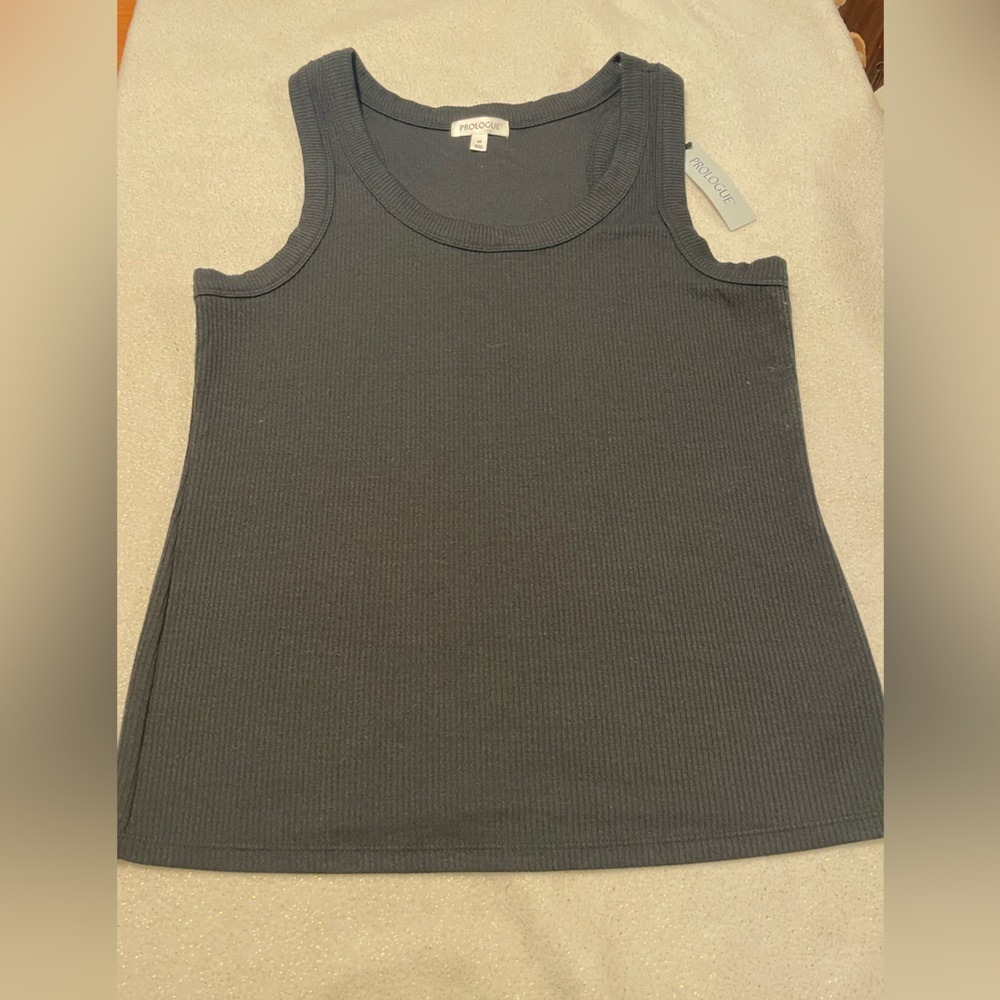 Prologue Charcoal Ribbed Tank Top